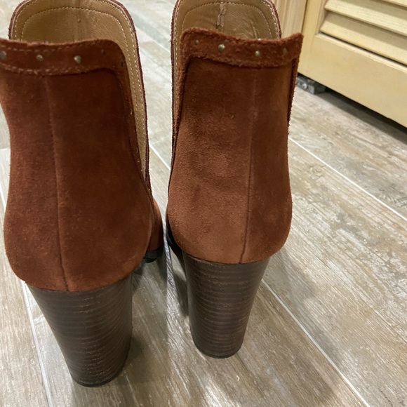 Lucky Brand (never worn) brown suede open toe bootie size 8 - Picture 12 of 13